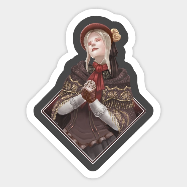 Bloodborne doll Sticker by bside7715